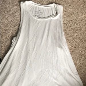 flowy soft and sexy white tank top
